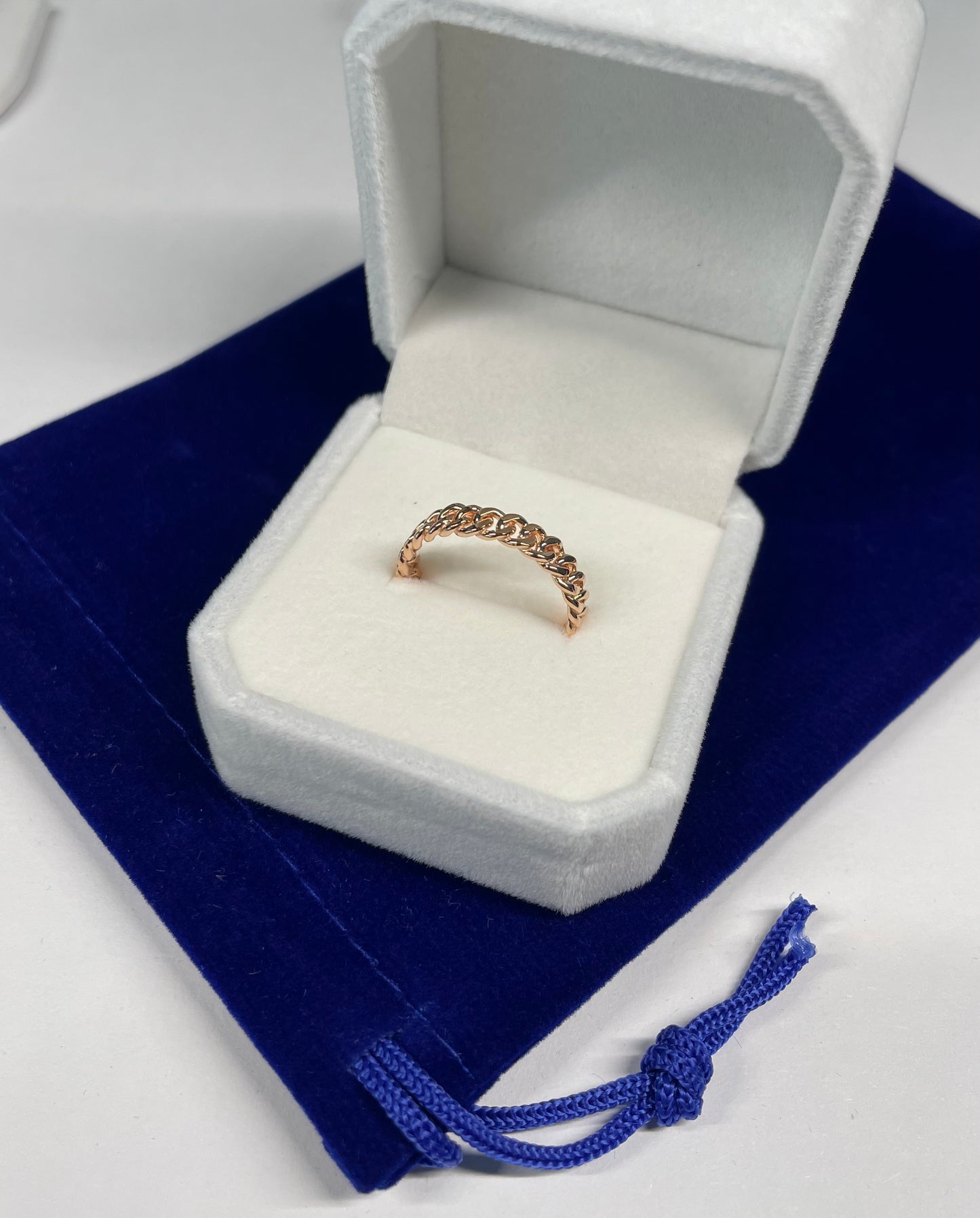 Cuban link ring