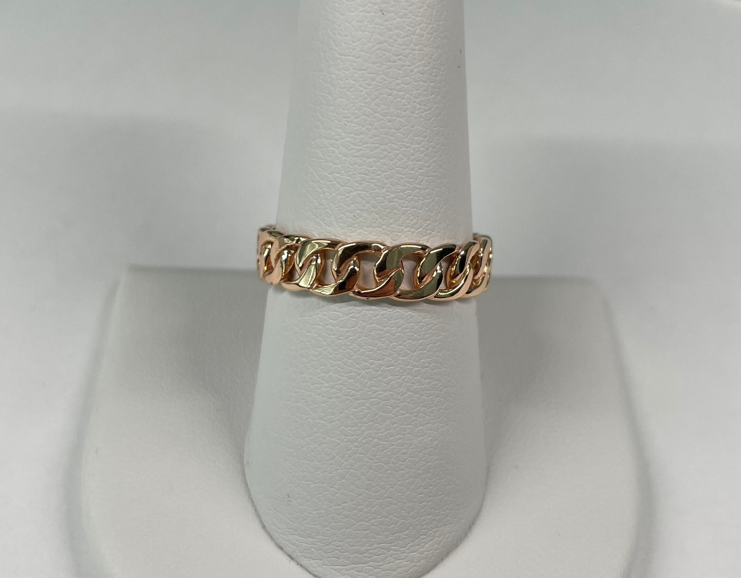 Cuban link ring