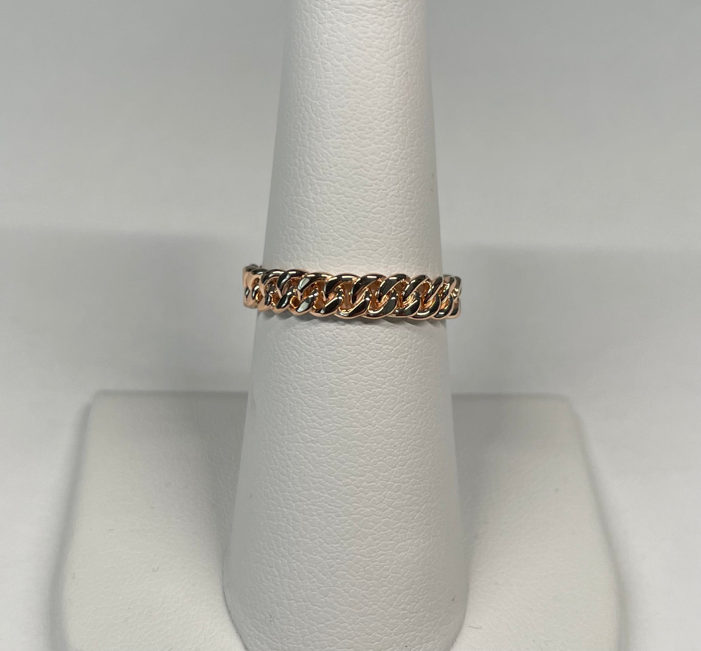 Cuban link ring