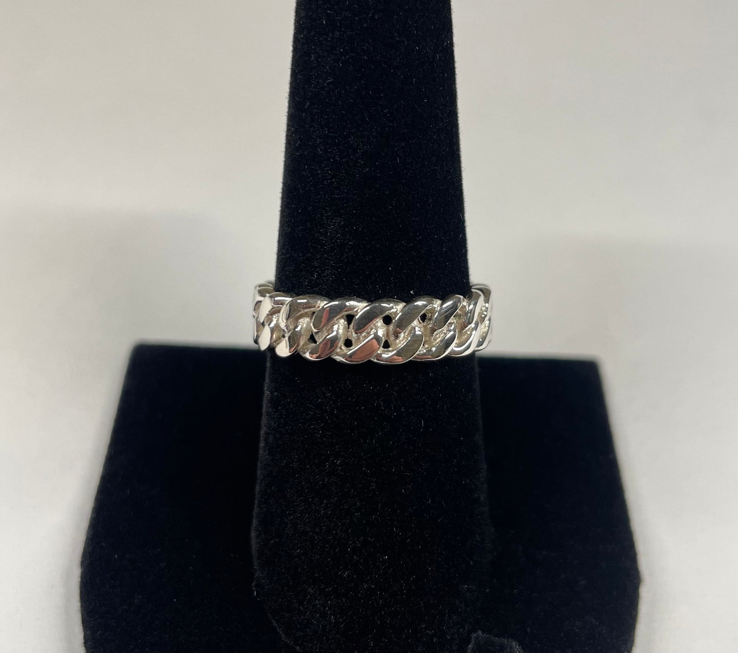 Solid Gold Cuban Link Ring