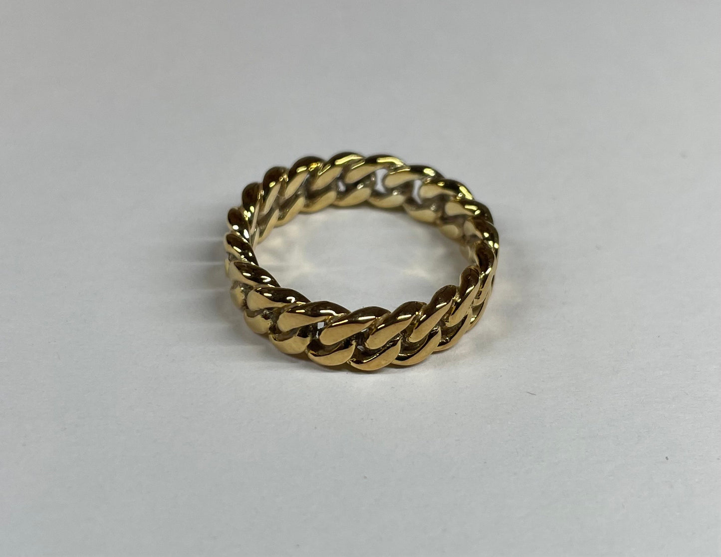 Cuban link ring