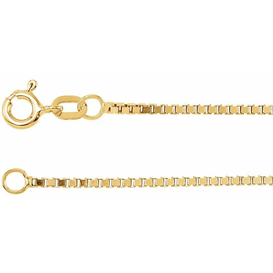 Diamond cut Box chain